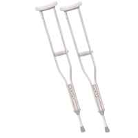 BULK Drive Medical Padded Aluminum Walking Crutches - Pair
