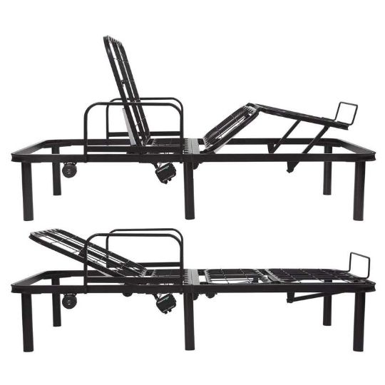 Electronically Adjustable Twin Metal, Expandable Bed Frame Metal