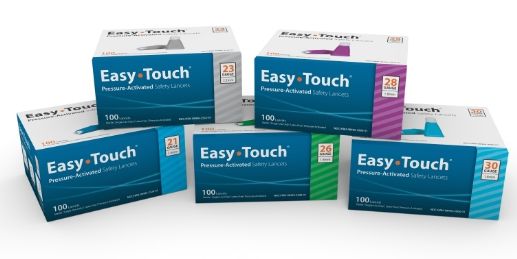 EasyTouch Pressure-Activated Safety Lancets Bulk Quantities