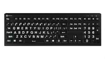 Large Print Keyboard for Visually Impaired - Astra Backlit Keyboard by Logickeyboard