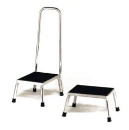 Non Skid Medical Steel Footstools with or without Handrail