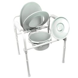 Folding Commode Toilet Chair by Vive Health