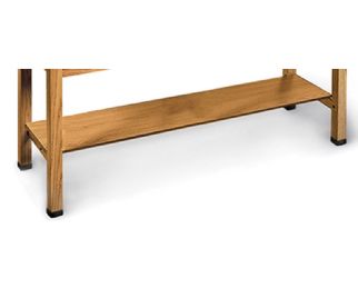 Optional Finished Wood Shelf for Hausmann Treatment Tables