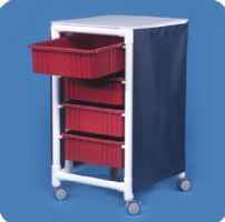 Four-Bin Medical Storage Cart