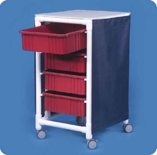 Four-Bin Medical Storage Cart