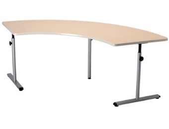 Height-Adjustable Curved Therapy Tables