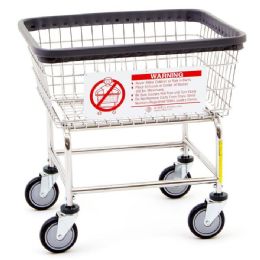 Basket Warning Sign for R&B Wire Laundry Carts