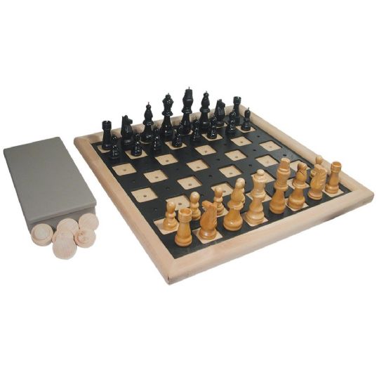 Low Vision Deluxe Chess and Checkers Set