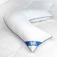 Contoured L Shaped Body Pillow for Side Sleeping