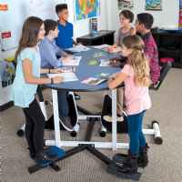 Kidsfit Kinesthetic Classroom 4 or 6-Person Collaborative Workstation