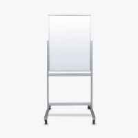 Luxor Double-Sided Mobile Magnetic Glass Dry Erase Marker Board