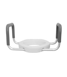 2 inch Raised Elongated Toilet Seat with Armbars by INNO Medical Supply
