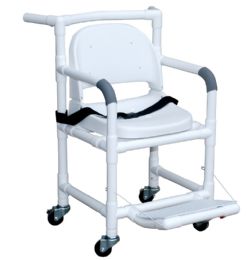 MRI Compatible Transport Chair with Casters and Footrest