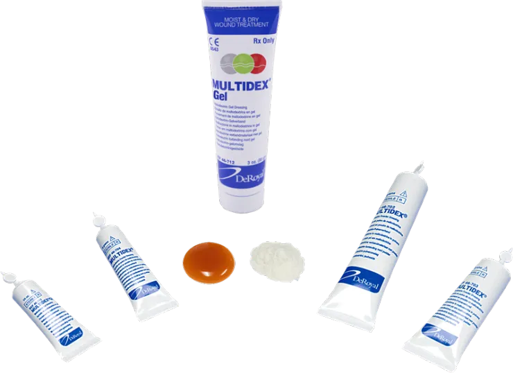 DeRoyal Multidex Gel Maltodextrin Hydrophilic Wound Dressing DeRoyal Multidex Gel Maltodextrin Hydrophilic Wound Dressing