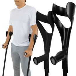 Euro Design Forearm Crutches with Push Button Adjustments from Vive Health