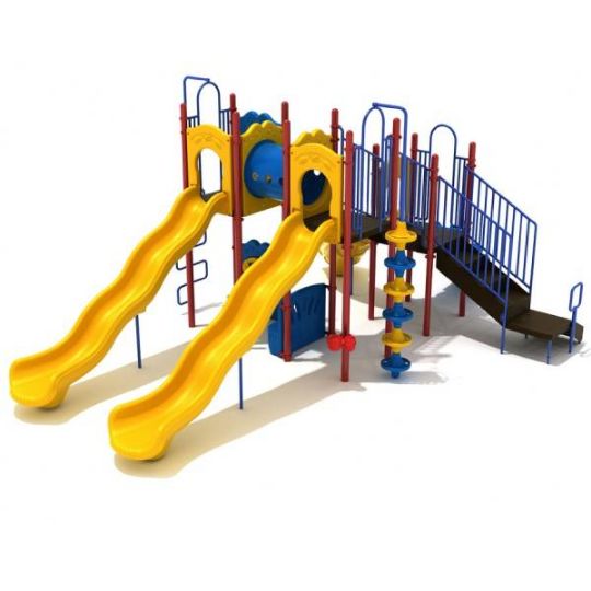 Interactive Commercial Playground - Keystone Crossing for Kids and Preteens Includes Fun Twists and Turns Around Every Corner