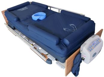 Bariatric Alternating Pressure Mattress with Three Layers, Bed Pan Access and Inflatable Guardrail | OB-3682B UltraAir