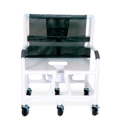 MJM International Bariatric Shower Commode Chair PVC