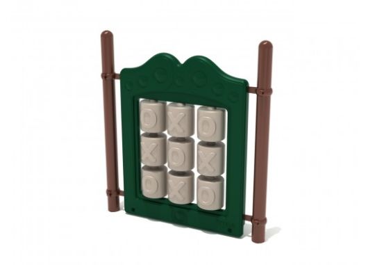 Freestanding Playground Tic-Tac-Toe Panel with Posts For Children Ages 2-12 Years Old