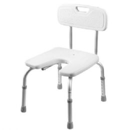Open Front Shower Chair with Backrest