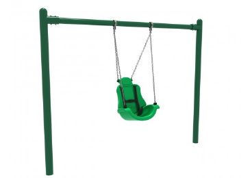 Special Needs Swing - High Elite Single Post - 8 ft for Children Ages 5-12 Years Old