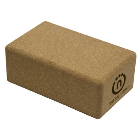 Natural Fitness Grippable Cork Yoga Support Blocks