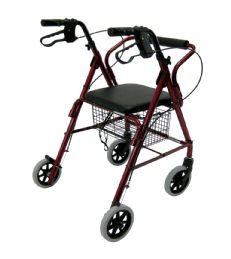 Lightweight Height Adjustable Junior Rollator with Basket by Karman Healthcare