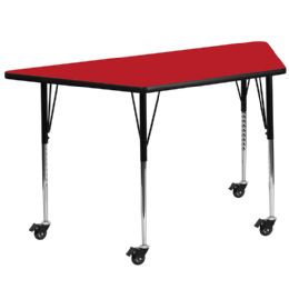 Flash Furniture Trapezoid Classroom Activity Table