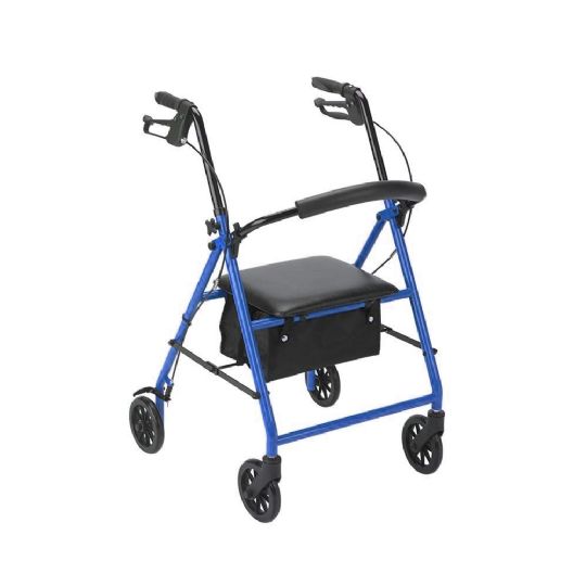 Durable and Lightweight 4 Wheel Steel Rollator from Rhythm Healthcare