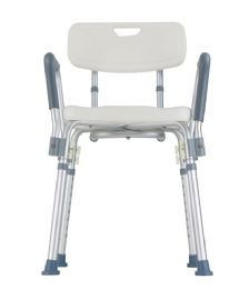 Lightweight Shower Chair with Backrest and Arm Bars by Mobb Healthcare - 300 lbs. Weight Capacity