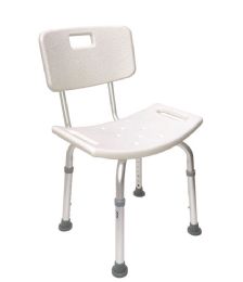 Shower Chair with Back and Suction Cup Feet
