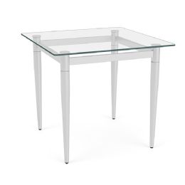 Glass Top End Table - Lesro Siena Line for Waiting Rooms