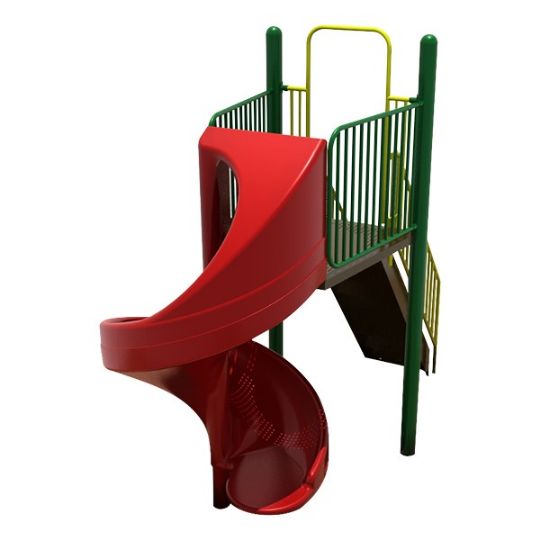 Freestanding Playground Spiral Slide