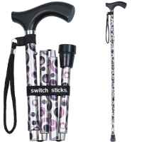 Mabis Fashion Cane - Switch Sticks Foldable Ladies Walking Canes
