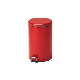 Clinton Round Red Waste Receptacle