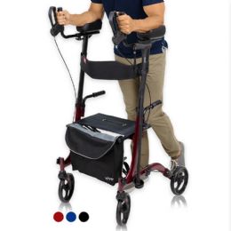 Upright Rollator / Rollator Walker with Seat and Forearm Supports