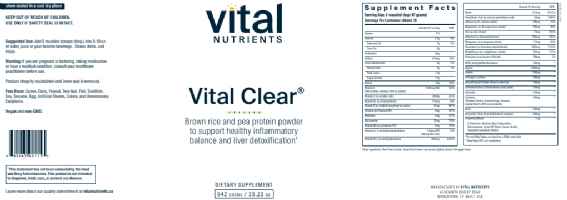 Vital Clear Herbal and Nutritional Support