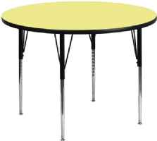 Flash Furniture Classroom Activity Table - Small 42 in Round - Durable Top