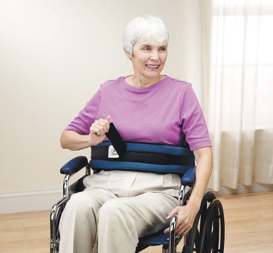 Front-Release Padded Wheelchair Belt