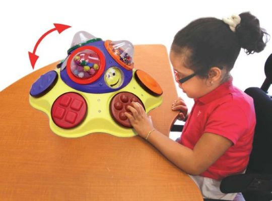 Increases tactile awareness and visual attention