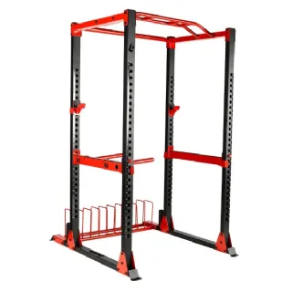Power Squat Rack System, 11-Gauge Steel Construction with Side Profile ...
