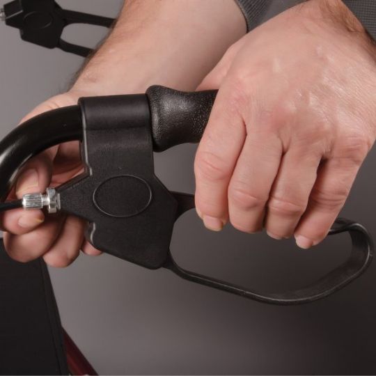 Loop-end handbrakes are easier to grab (versus standard brakes)