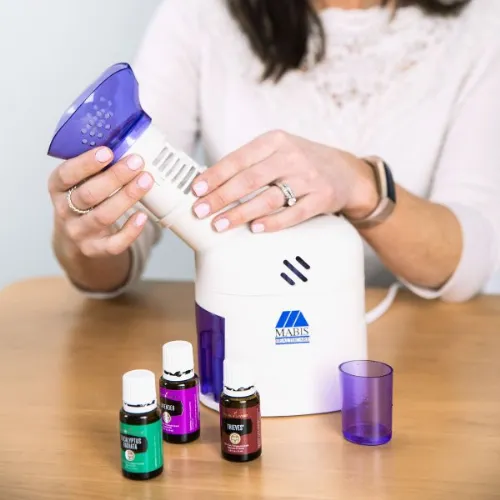 Steam Inhaler for Personal Use with Aroma Therapy Diffuser by Mabis HealthSmart Steam Inhaler for Personal Use with Aroma Therapy Diffuser by Mabis HealthSmart