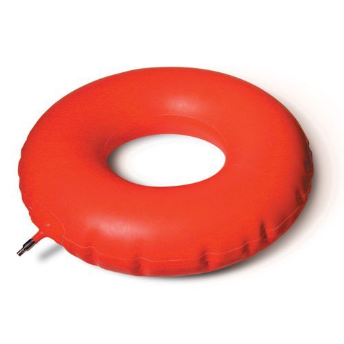 Red Rubber Inflatable Invalid Donut Ring Cushion 