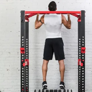Power Squat Rack System, 11-Gauge Steel Construction with Side Profile ...