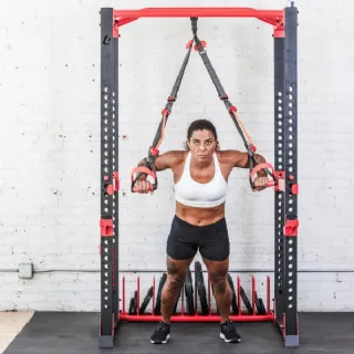 Power Squat Rack System, 11-Gauge Steel Construction with Side Profile ...