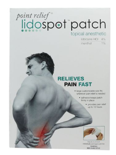 LidoSpot patches deliver topical anesthetic for temporary pain relief 