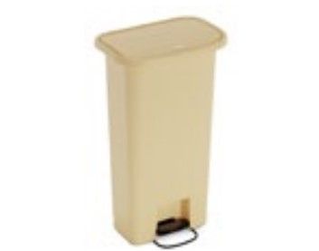 Detecto Waste Mate Plastic Receptacle - Beige - 13 Gallons