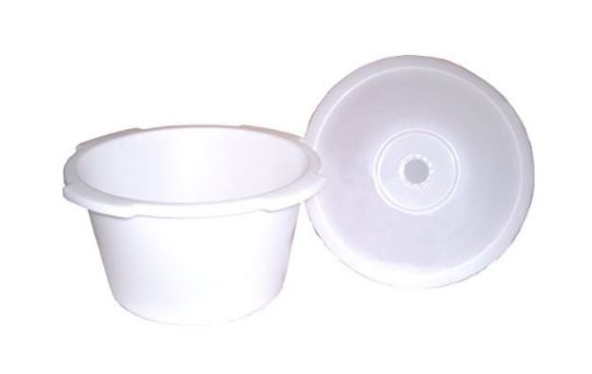 Universal Short Commode Pail with Lid