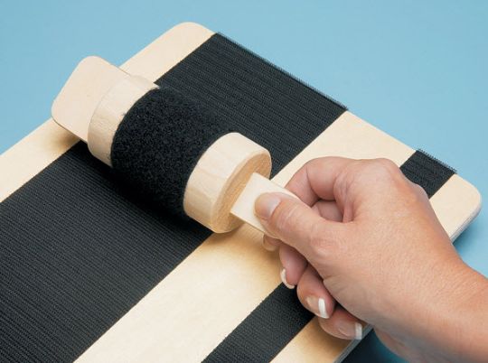 The Hook and Loop Exercise Board Helps Strengthen Hands